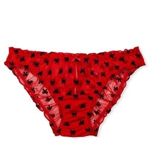 NWT Victoria’s Secret VS DREAM ANGELS Ruffle Mesh Cheekini Panty Size S